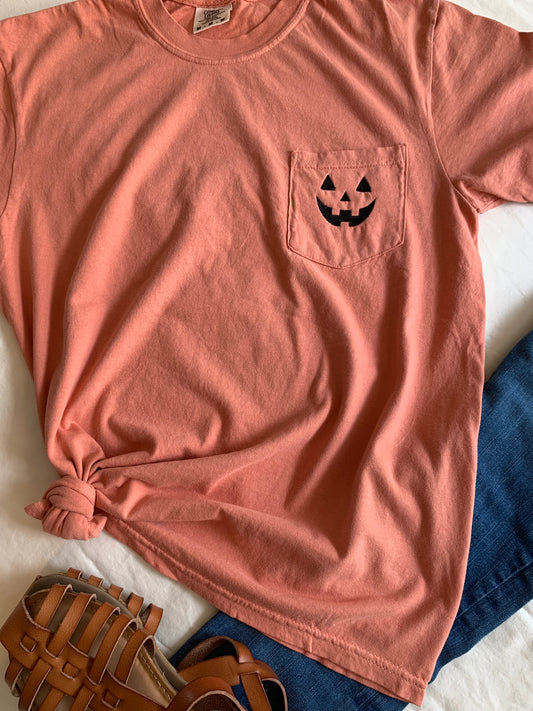 SALE: Adult Pumpkin Pocket Tee