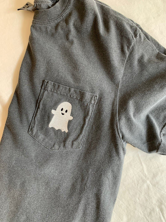 SALE: Adult Ghost Pocket Tee