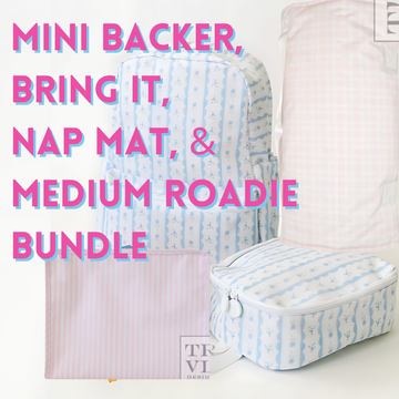 *TRVL BUNDLE DEAL* Mini Backer, Bring It, Nap Mat, & Medium Roadie