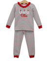 Pre Order: Christmas Candy Stripe Santa Ruffle Set