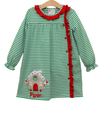 Pre Order: Christmas Cottage Ruffle Dress