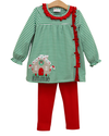 Pre Order: Christmas Cottage Ruffle Pants Set