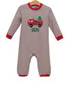 Pre Order: Festive Firetruck Romper