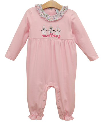Pre Order: Frosty Friends Ruffle Romper