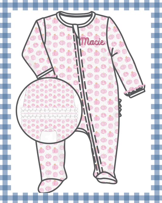 Magnolia Baby: Precious Pumpkins Footie