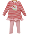 Pre Order: Jolly St. Nick Ruffle Pants Set