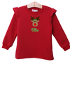 Pre Order: Ruffle Sweatshirt (Red)