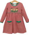 Pre Order: Santa's Sweet Helpers Ruffle Pocket Dress