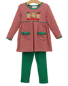 Pre Order: Santa's Sweet Helpers Ruffle Pants Set