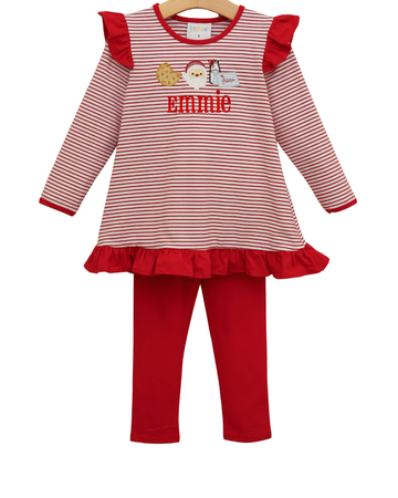 Pre Order: Santa's Treats Ruffle Pants Set