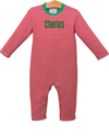 Pre Order: Thomas Romper (Red Stripe & Green)