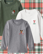 Long Sleeve Christmas Pocket Tee