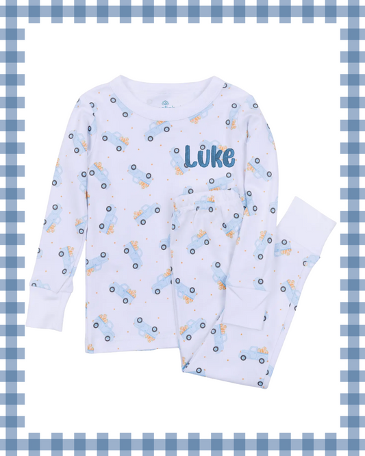 Magnolia Baby: Pumpkin Patch Fun Long Pajamas