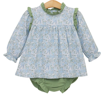 PRE-ORDER: Basin Floral Hallie Diaper Set