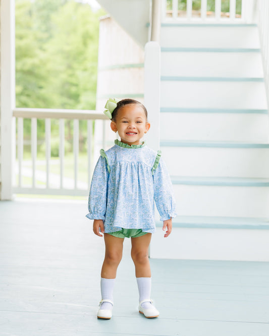 PRE-ORDER: Basin Floral Hallie Diaper Set