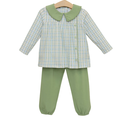 PRE-ORDER: Basin Plaid Liam Bloomer Pants Set