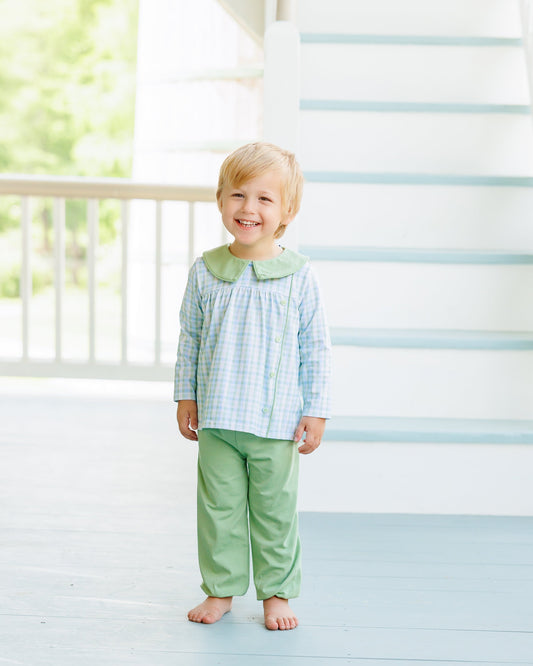 PRE-ORDER: Basin Plaid Liam Bloomer Pants Set