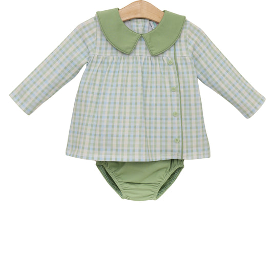 PRE-ORDER: Basin Plaid Liam Diaper Set