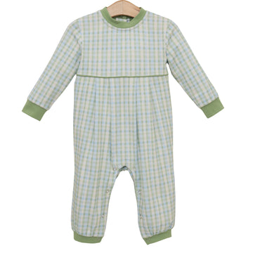PRE-ORDER: Basin Plaid Patrick Romper