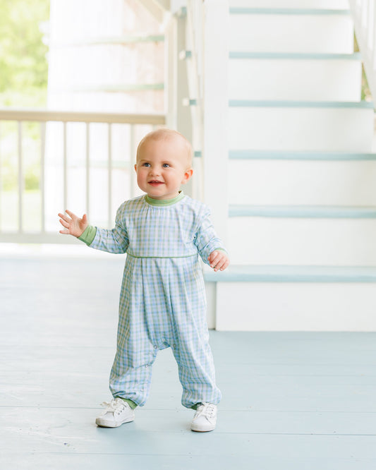 PRE-ORDER: Basin Plaid Patrick Romper