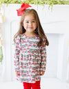 Pre Order: Bows & Baubles Christmas Flutter Pants Set