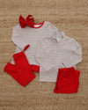 Pre Order: Christmas Candy Stripe Evan Pullover