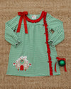 Pre Order: Christmas Cottage Ruffle Dress