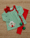 Pre Order: Christmas Cottage Ruffle Pants Set