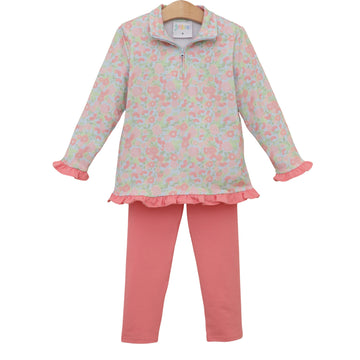 PRE-ORDER: Cottage Blooms Elise Ruffle Pullover Set