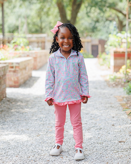 PRE-ORDER: Cottage Blooms Elise Ruffle Pullover Set