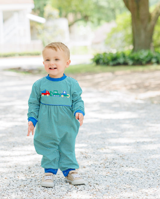 PRE-ORDER: Dig, Dump, and Roll Romper