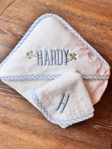 3 Marthas Hooded Towel and Wash Cloth
