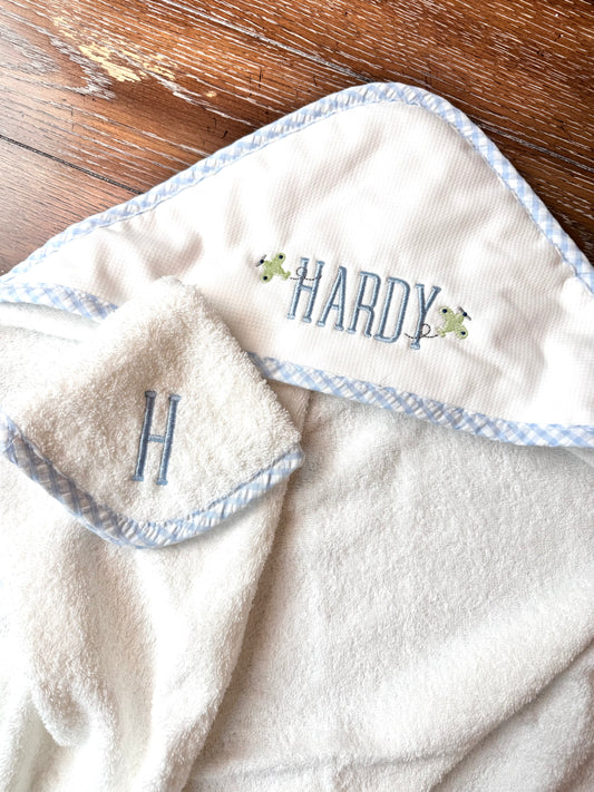 3 Marthas Hooded Towel and Wash Cloth