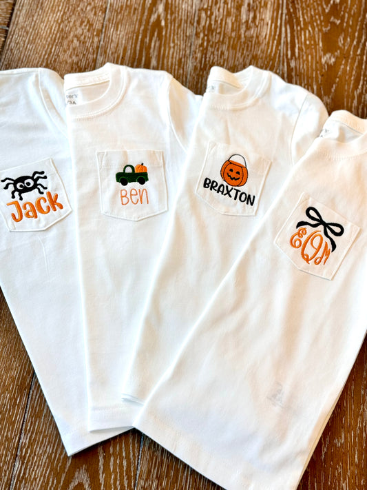 Kids Fall Pocket Tees