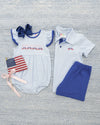 PRE ORDER: Let Freedom Ring Michael Polo Short Set