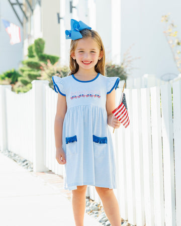 PRE ORDER: Let Freedom Ring Ruffle Pocket Dress