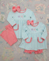 Pre Order: Let It Snow Ruffle Bloomer Set