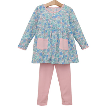 PRE-ORDER: Painted Petals Caroline Pants Set