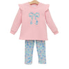 PRE-ORDER: Painted Petals Ruffle Sweatshirt Set