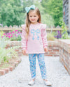 PRE-ORDER: Painted Petals Ruffle Sweatshirt Set