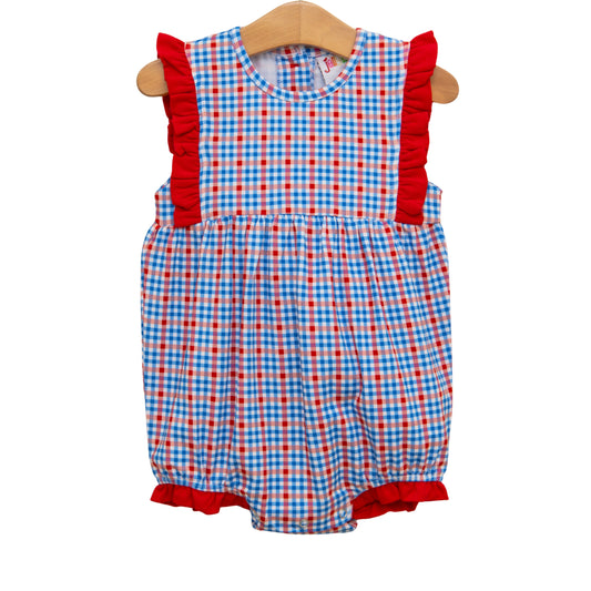 PRE ORDER: Patriotic Plaid Evie Bubble