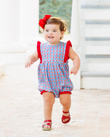 PRE ORDER: Patriotic Plaid Evie Bubble