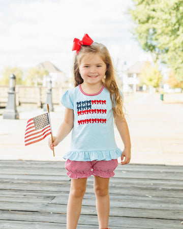 PRE ORDER: Red, White, and Bows Bloomer Set