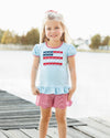 PRE ORDER: Red, White, and Bows Scallop Short Set