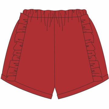 PRE ORDER: Ruffle Shorts (Red)