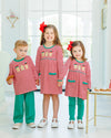 Pre Order: Santa's Sweet Helpers Ruffle Pocket Dress