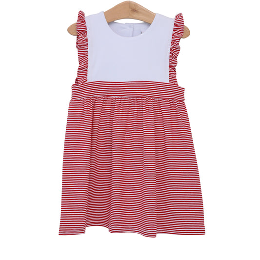 PRE ORDER: Sophia Dress (Red Stripe)