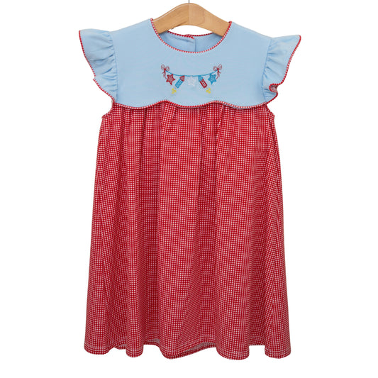 PRE ORDER: Star Spangled Banner Scallop Dress