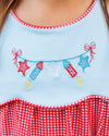 PRE ORDER: Star Spangled Banner Scallop Dress