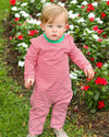 Pre Order: Thomas Romper (Red Stripe & Green)
